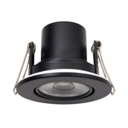 Luminosa Lighting Luminosa Shieldeco 500 Cct Tiltable Light 5W Recessed Downlight Matt Black Paint