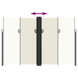Walplus Retractable Side Awning Garden Sun Shade Canopy Gazebo For Back Door, Porch, Patio Cream 220X1000 Cm - thumbnail 5