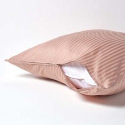 Homescapes Taupe Beige Continental Egyptian Cotton Pillowcase 330 Tc, 80 X 80 Cm - thumbnail 3