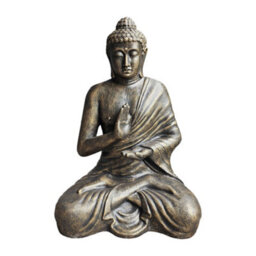 Serenityy Large 1.5M Antique Gold Buddha Statue In Stupa Style - Bronze Effect, 33.6Kg - thumbnail 2