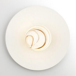 Luminosa Lighting Luminosa Piava Globe Ceiling Light White-Brown (Marble Colour), Cream White