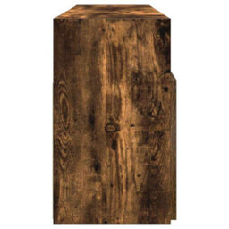 Berkfield Modern Tv Cabinet With Led Lights Smoked Oak 120X30X50 Cm - thumbnail 8
