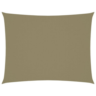 Berkfield Sunshade Sail Oxford Fabric Rectangular 4X5 M Beige - image 1