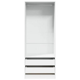 Vidaxl Wardrobe White 80X50X200 Cm Engineered Wood - thumbnail 4