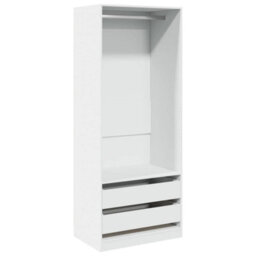 Vidaxl Wardrobe White 80X50X200 Cm Engineered Wood - thumbnail 2