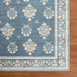 Livabliss Thistle-Washable Blue Green Beige Modern Floral Living Dining Rug 160 X 220 Cm Easy Care, Non Shedding - thumbnail 7