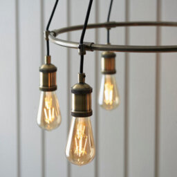 Luminosa Lighting Luminosa Hal Plate Pendant Ceiling Lamp, Antique Brass Plate - thumbnail 5