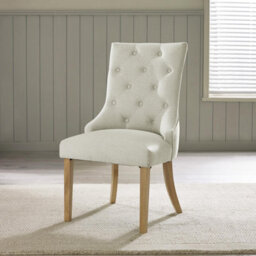 Furniturebox Uk Padstow Cream Wooden Extending Dining Table & 6 Belgravia Chairs - thumbnail 9