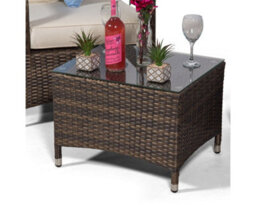 Giardino Arizona 2 Seat Garden Lounge Chair Set - Brown - thumbnail 9
