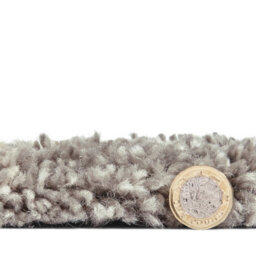 Grey/cream Rug, Geometric Stain Resistant Rug With 4Cm Thick, Modern Shaggy Moroccan Rug For Diningroom-160Cm (Circle) - thumbnail 4