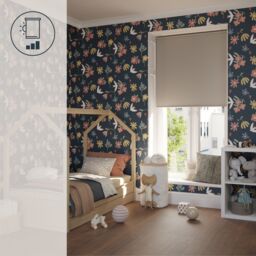 GoodHome Boreas Corded Pearl Grey Blackout Roller Blind (W)120Cm (L)180Cm - thumbnail 9