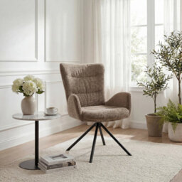 Sonara Modern Swivel Accent Chair Stylish Upholstered Seat Set Of 1 - thumbnail 3