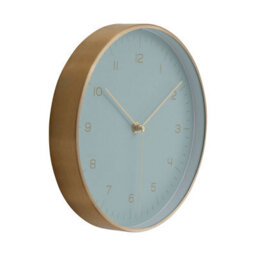 Orsina Versatile Gold And Mint Green Finish Wall Clock, Functional And Stylish Indoor Clock, Wall Clock For Outdoor - thumbnail 2