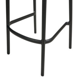 Wyld And Coco Nova Home Set Of 2 Black Polypropylene Bar Chairs, Weather-Resistant, Stackable - thumbnail 9
