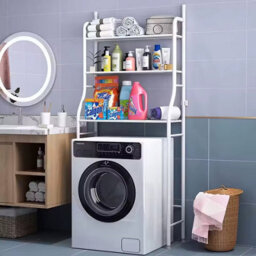 3 Tiers Metal Bathroom Organizer Over Toilet Rack Storage - thumbnail 2