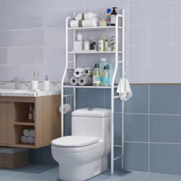 3 Tiers Metal Bathroom Organizer Over Toilet Rack Storage - thumbnail 1
