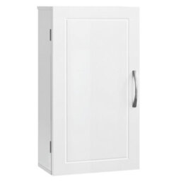 LEDREM Bathroom Wall Cabinet, Wall-Mounted Bathroom Storage Cabinet, Medicine Cabinet With Adjustable Shelves, Cloud White - thumbnail 2