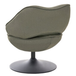 Beliani Swivel Armchair Sandet Velvet Dark Green - thumbnail 5