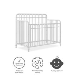 Dorel Home Ivy 3In1 Convertible Cotbed Metal White - thumbnail 8