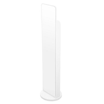 Living And Home Warm White Square Rotating Full-Length Mirror (40Cm X 40Cm X 168Cm) - image 1