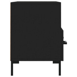 Berkfield Tv Cabinet Black 80X36X50 Cm Engineered Wood - thumbnail 7
