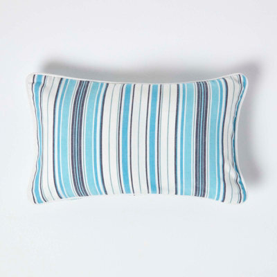Homescapes Cotton New England Stripe Cushion Cover, 30 X 50 Cm - image 1