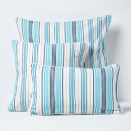 Homescapes Cotton New England Stripe Cushion Cover, 30 X 50 Cm - thumbnail 5