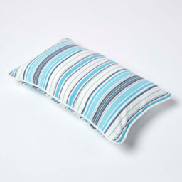 Homescapes Cotton New England Stripe Cushion Cover, 30 X 50 Cm - thumbnail 4