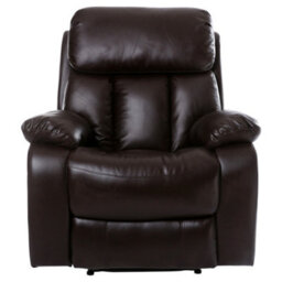 More4Homes Chester Bonded Leather Recliner Armchair Sofa Home Lounge Chair Reclining Gaming (Brown) - thumbnail 2