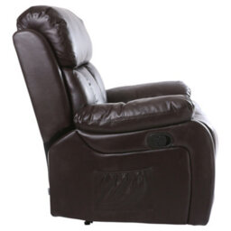More4Homes Chester Bonded Leather Recliner Armchair Sofa Home Lounge Chair Reclining Gaming (Brown) - thumbnail 5