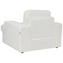 Beliani White Boucle 5-Seater Sofa Set With Two Armchairs, Thick Backrest - thumbnail 9
