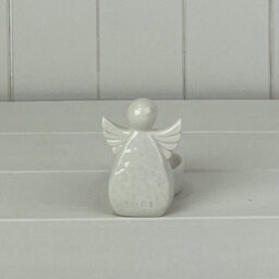 Satchville White Ceramic Angel Tealight Holder - thumbnail 1