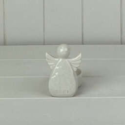 Satchville White Ceramic Angel Tealight Holder - thumbnail 2
