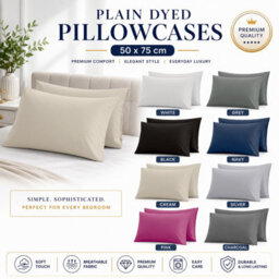 Moonlight Bedding Pillowcase Pack Of 2-Envelope Closure Super Soft Brushed Microfiber House Wife Pillow Cover,(Cream, 50X75 Cm) - thumbnail 9