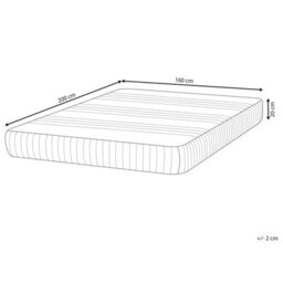 Beliani Latex Foam Mattress Fantasy H3/4 Firm 160 X 200 Cm (Eu King Size) - thumbnail 3