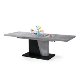 Heze Furniture Gala 2 In 1 Extending Coffee / Dining Table - Concrete / Black - thumbnail 8