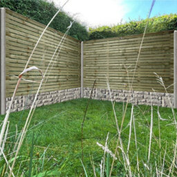 Premier Garden Supplies Roma Single Slotted (Pack Of 3) Width: 6Ft X Height: 4Ft Venetian Fence Panel/topper/trellis - thumbnail 3