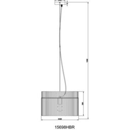 Luminosa Lighting Luminosa Gorley Pendant Ceiling Light Matt Black Blackberry Glass Shade 1X E27 - thumbnail 7