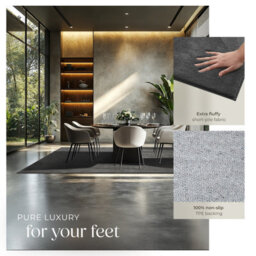 Tectake Rug Zonelle Short Pile And Ultra-Soft Carpet In Rectangular Or Round Design 200 X 290 Cm - Anthracite - thumbnail 4