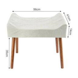 White Vanity Stool Upholstered Dressing Table Chair - thumbnail 2