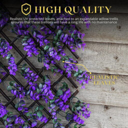 Marco Paul 180 X 60Cm Vivid Violet Trellis  Decorative Garden Screening - thumbnail 6