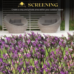 Marco Paul 180 X 60Cm Vivid Violet Trellis  Decorative Garden Screening - thumbnail 5