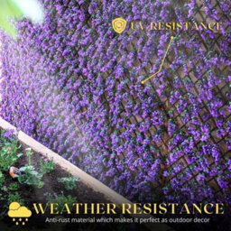 Marco Paul 180 X 60Cm Vivid Violet Trellis  Decorative Garden Screening - thumbnail 4