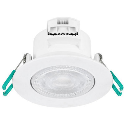 Sylvania Sylspot Led Recessed Spotlight 4.8W 500 Lumens Ip44/20 White - Pack Of 3 - image 1