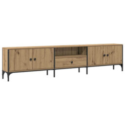 Berkfield Durable Tv Cabinet With Drawer Artisan Oak 200X25X44 Cm Engineered Wood - thumbnail 1