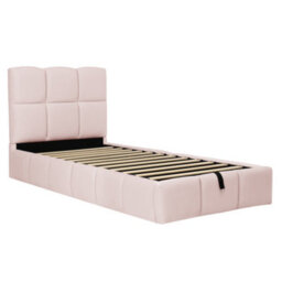 Modernluxe 3Ft Single Bed, 90X190 Cm, Ottoman Bed, Hydraulic Bed, With Upholstered Headboard, Velvet, Pink - thumbnail 9