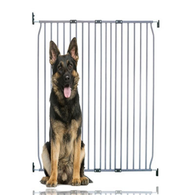 Bettacare Extra Tall Eco Screw Fit Pet Gate, Grey, 110Cm - 120Cm, Extra Tall Gate 100Cm In Height, Screw Fitted Dog Gate - image 1