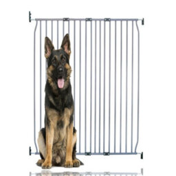 Bettacare Extra Tall Eco Screw Fit Pet Gate, Grey, 110Cm - 120Cm, Extra Tall Gate 100Cm In Height, Screw Fitted Dog Gate - thumbnail 1