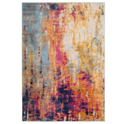 Loomed Fun Multicolour Distressed Abstract Area Rug 200X290Cm