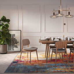 Loomed Fun Multicolour Distressed Abstract Area Rug 200X290Cm - thumbnail 2
